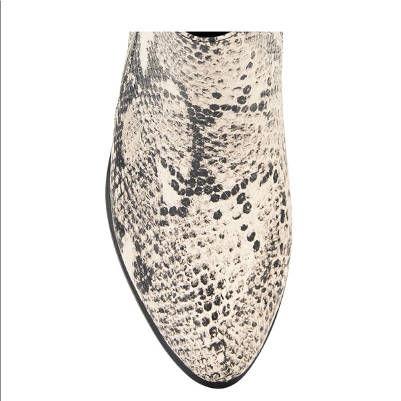 Snake Double Zip Block Heel Booties (Women's) - Picture 2 of 5